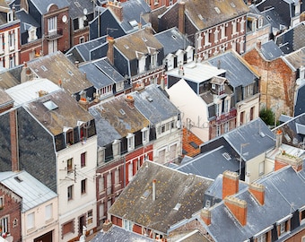 Rooftop view in Le Treport, France