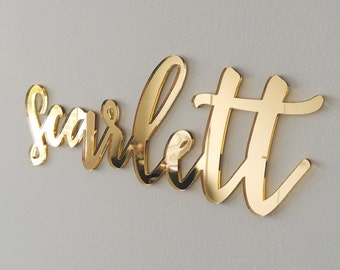 Custom Name Plaque - Mirror | Nursery & Kids Decor