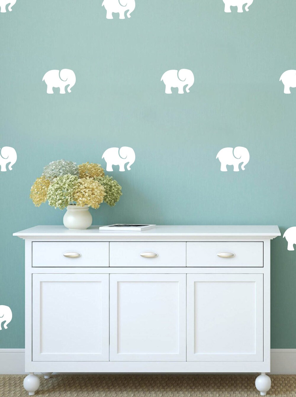 Set of 50 Elephant Wall Stickers Wall Pattern Decals Wall