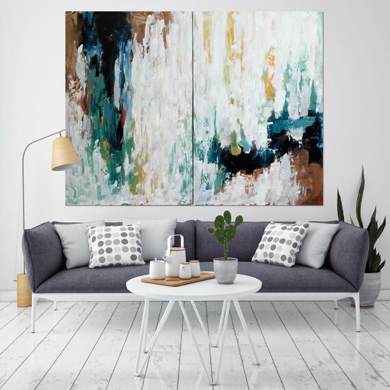 Original Large Abstract Painting Acrylic Painting on Canvas.