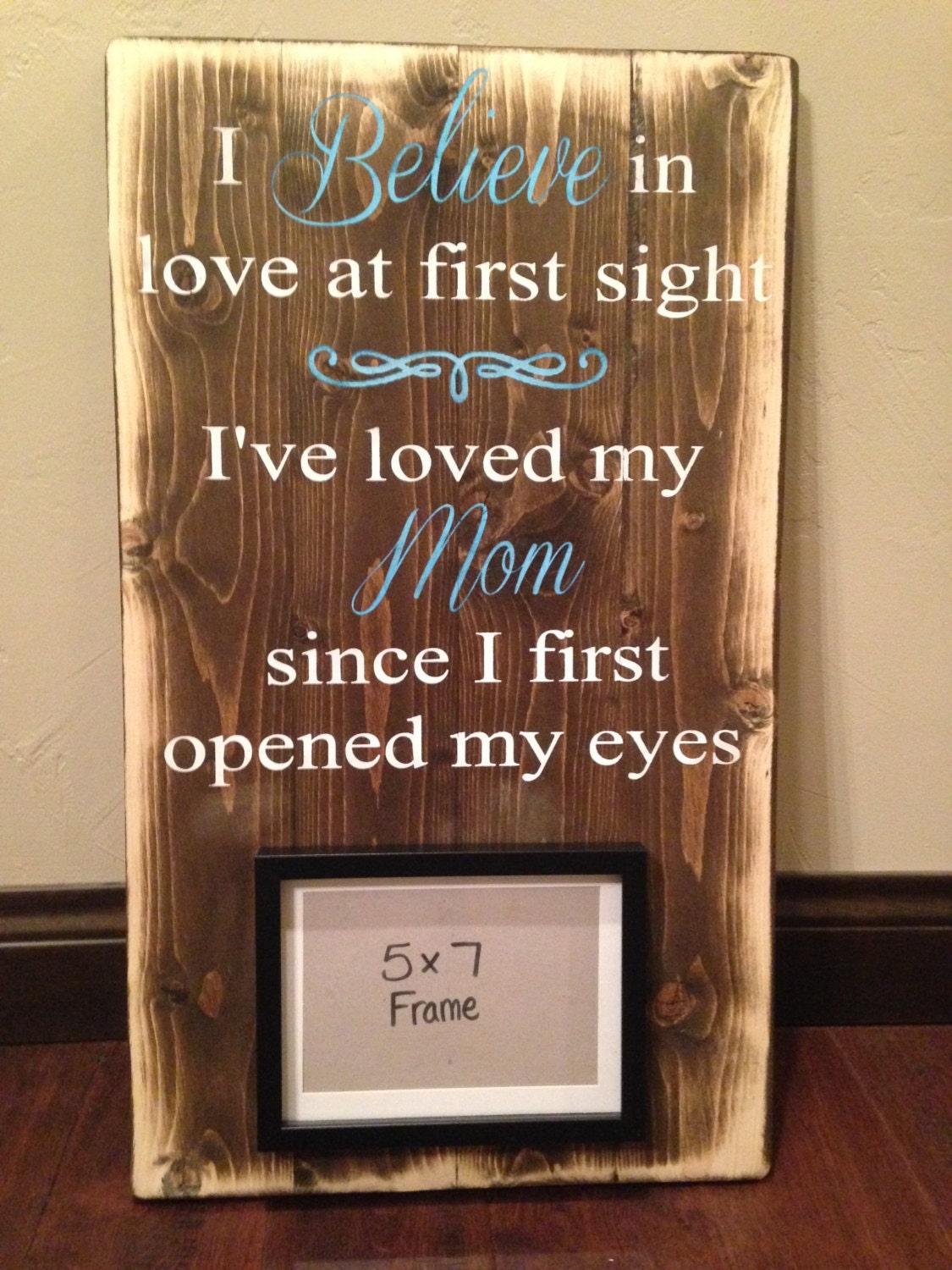 framed wood sign Mom Rustic Wood Sign Mother s Day Gift 