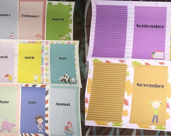 Planner Esty Inserts Half Page A5 Printable