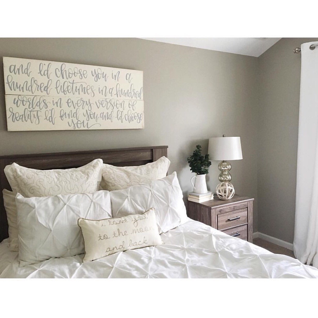 Home Decor Rustic Shabby Chic I'd Choose You