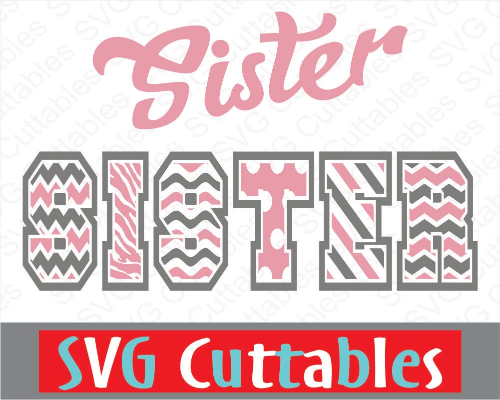 Download Sister Pattern Vector SVG EPS DXF Digital Cut File by ...