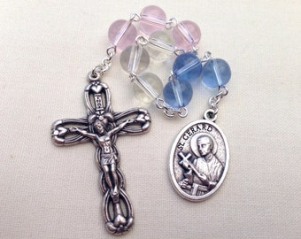 St Gerard Majella Chaplet, Pregnancy gift for expectant mothers, Patron Saint of pregnancy, childbirth, pro life, motherhood