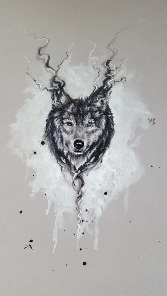 Hauptdekoration handgemachte offizielle original Wolf zeichnen