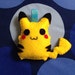pikachu plush keyring