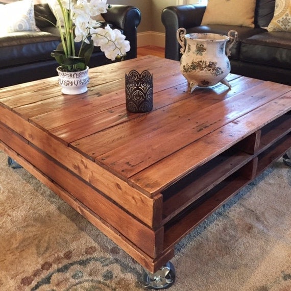 Reclaimed wood coffee table