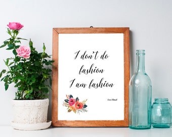 Coco Chanel Fashion Quote, printable wall art, digital art, typography print, wall decor, wall art, office decor, house decor, art