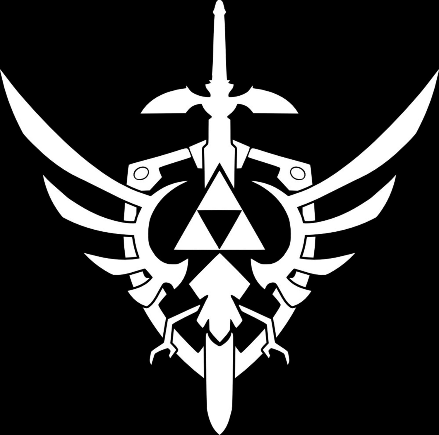 Triforce Shield Legend of Zelda Sword Sticker Decal Car Truck