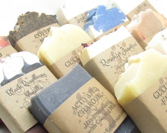 10 Natural Homemade Soaps + 1 Bar Free! *Bulk Buy Special, Artisan Soaps, Handmade Gifts by Hickory Ridge Soap Co.