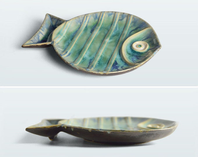 Sea World Porcelain Wall Decor Fish Plate