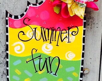 Ice cream door hanger, summer door hanger, spring door hanger, summer decoration, yard decoration