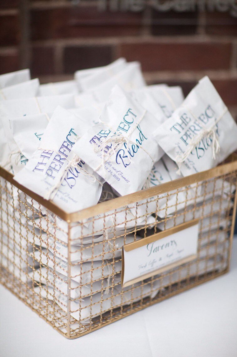 Wedding Favor Bag. The Perfect Blend Coffee favor bags.