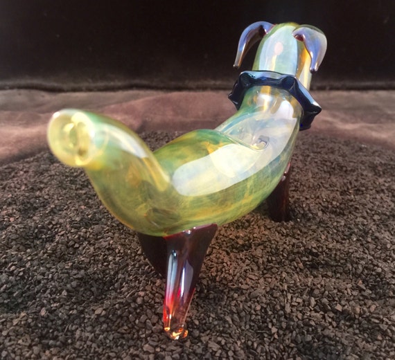 Glass Bowl Pipe Unique Hand Blown Decorative by SmokingGoodDeals