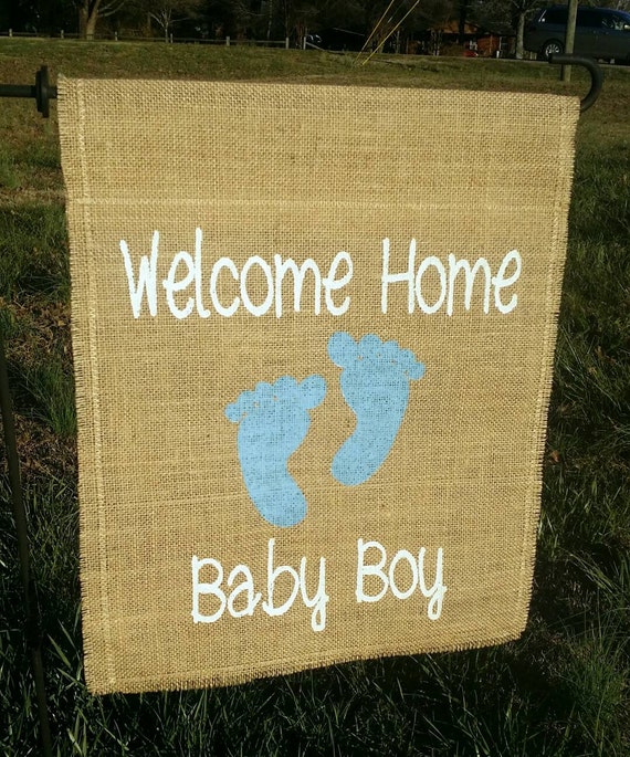 Home Baby Boy Garden Flag Baby Boy Banner