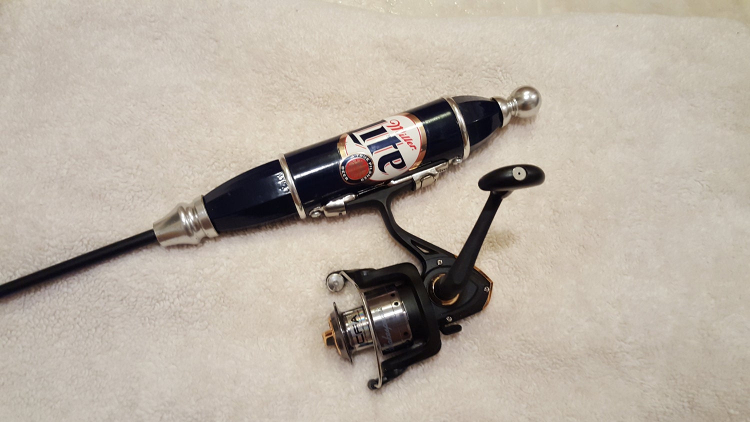 Miller Lite Beer Tap Fishing Pole