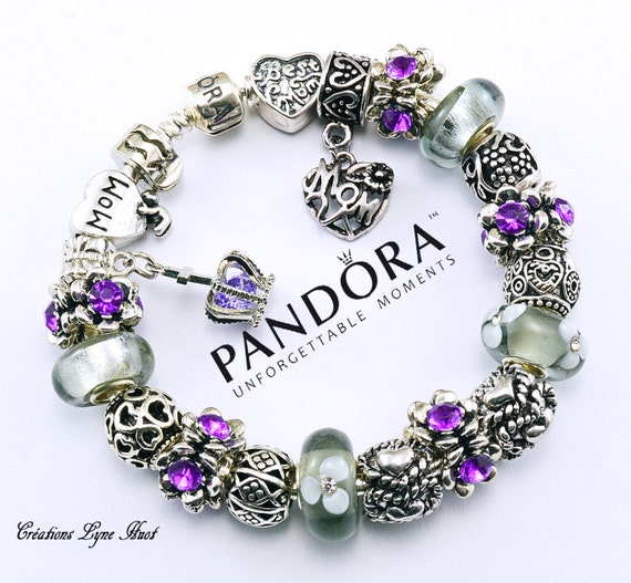 Authentic PANDORA bracelet sterling silver by CreationsLyneHuot