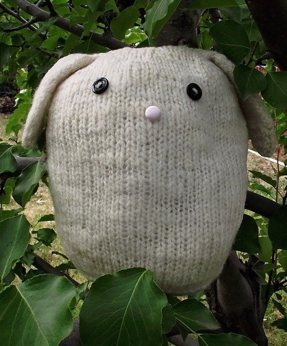 chunky knit stuffed animal