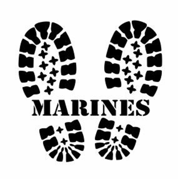 Marine Corps Boots Decals Marine Corp Decal USMC Decals