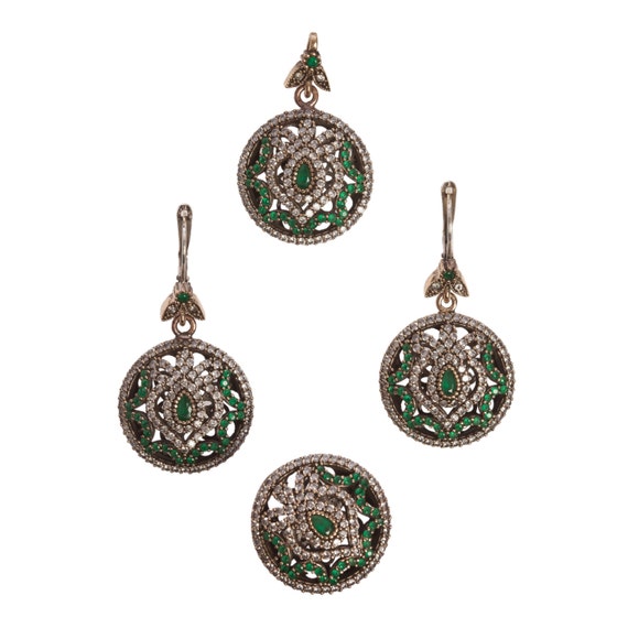 Items similar to Authentic Ottoman style sterling silver jewelry sets