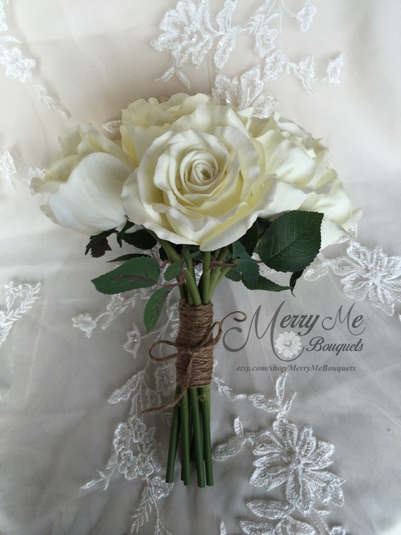 True Touch Rose Bouquet Real Touch Rose by MerryMeBouquets