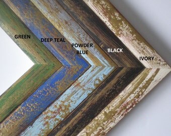 Picture frame A3 frame art frame poster frame photo frame painted frame distressed wood 30x42cm coloured rustic wedding RusticFrameShop