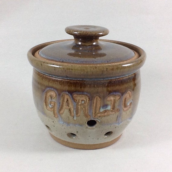 Garlic Jar Pottery Garlic Storage Jar by CharlotteLeePottery