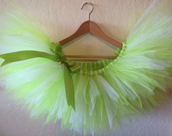 TINKER BELL Tutu, Tinkerbell Running Costume, Adult Fairy Tutu Skirt, Tinkerbell Half Marathon Tutu, Neverland 5k Tutu, Run Disney Costume