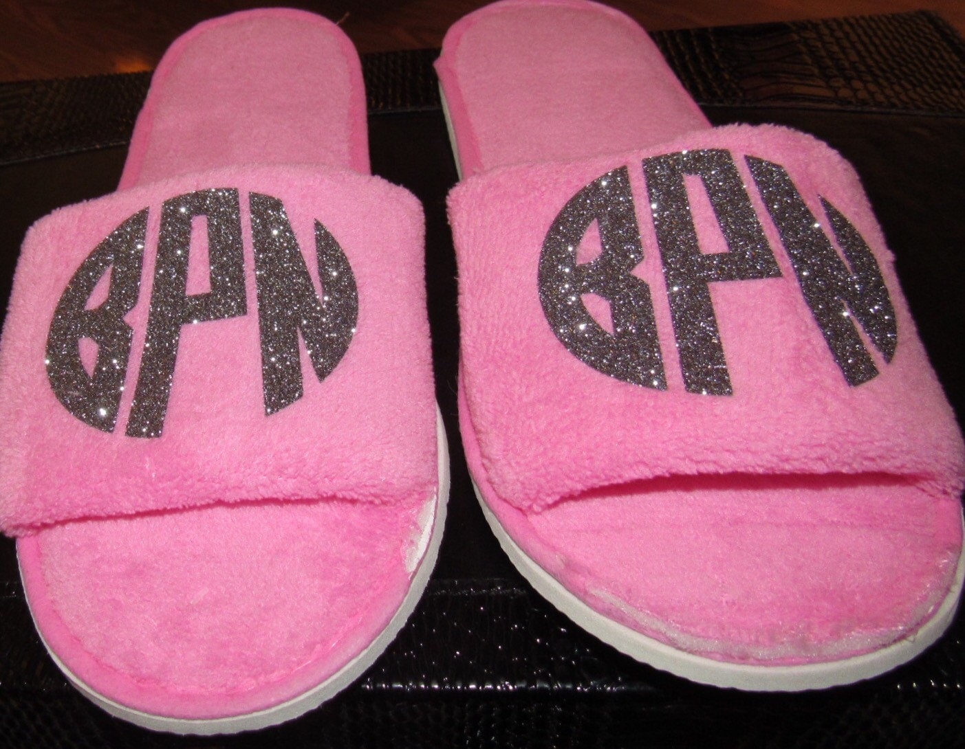 Monogram Slippers personalized slippers ladies monogram