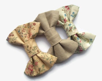 Floral Hair Clips, Set of 3 Hair Accessories for Women, Hair Bows for Teens, Womens Hair Clips, Summer Accessories