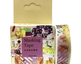 Washi Tape 1.5cmx10m Cartoon SM342331