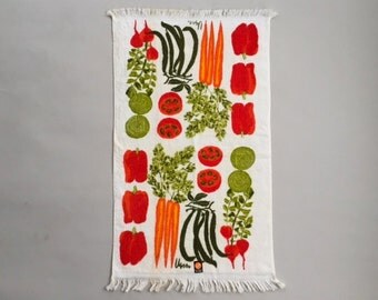Great Vera Terrycloth Vegetable Theme Dishtowel