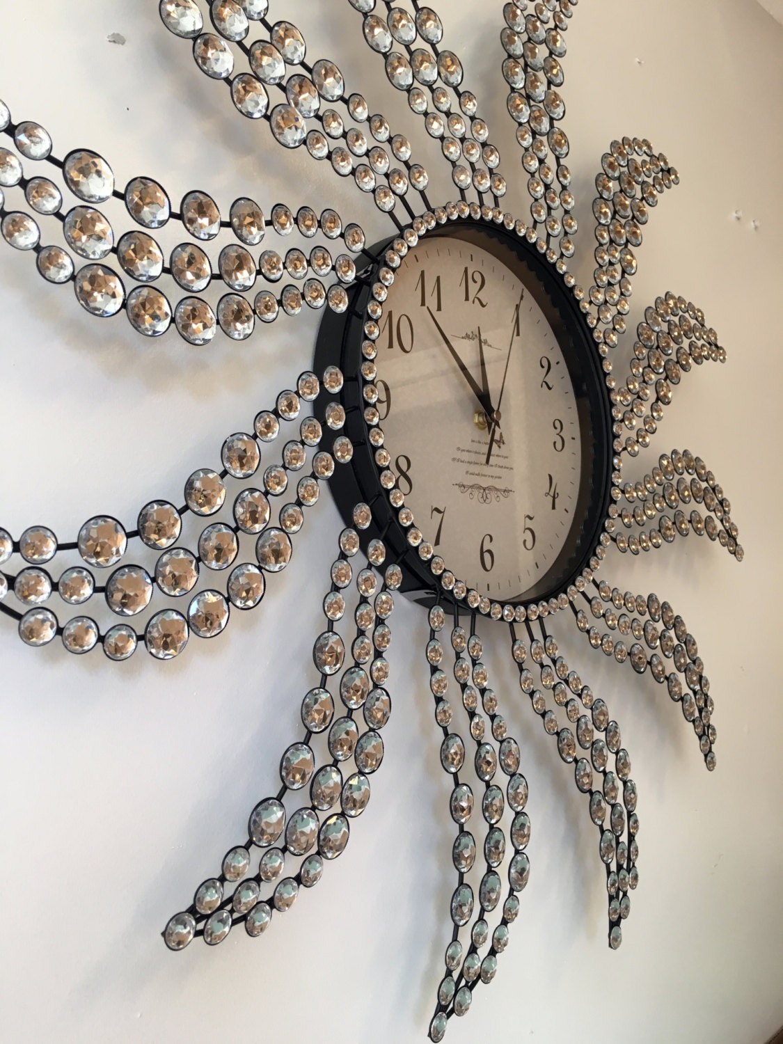 crystal wall clock