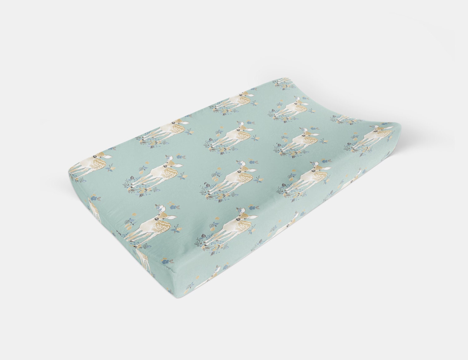 Woodland Changing Pad Cover Mint Fawn Changing Pad Change