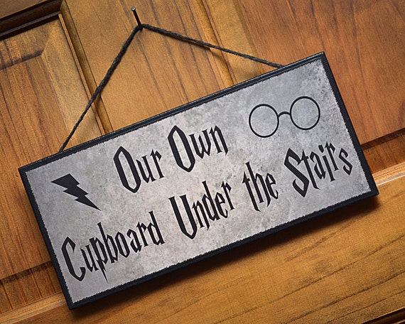 Our Own Cupboard Under the Stairs plaque/sign...Great gift