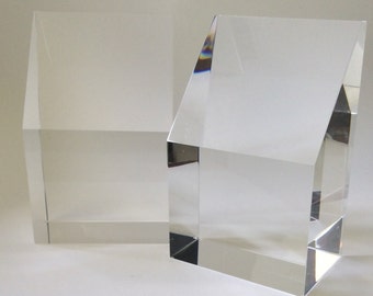 MidCentury Lucite Bookends, Ritts and Karl Springer era