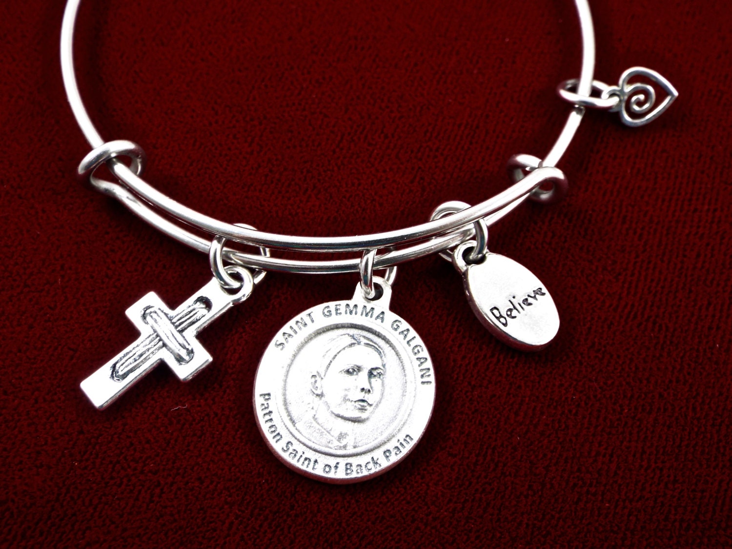 Patron Saint of Back Pain St Gemma Galgani Medal by DeDesBoutique