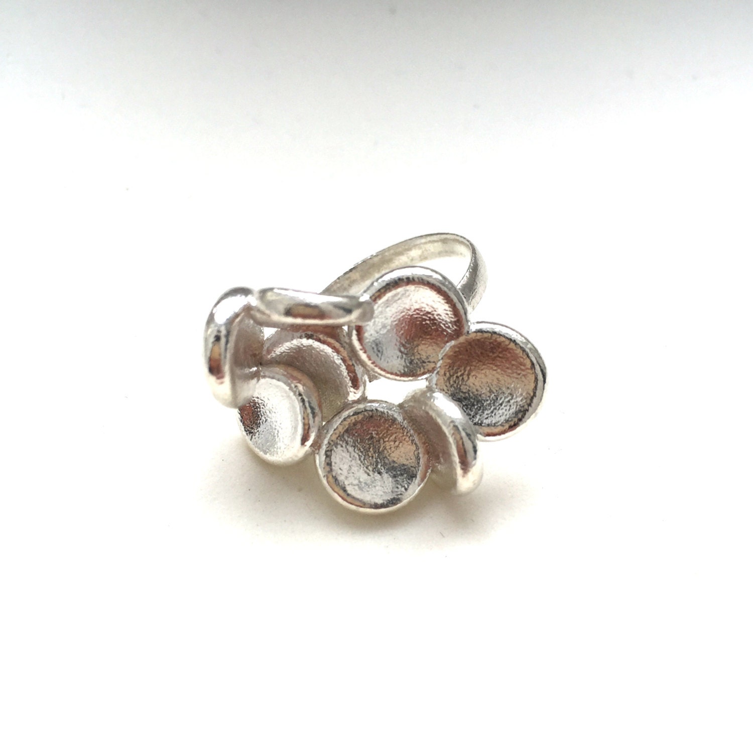 science jewelry Red Blood Cells ring 3D printed RBC ring