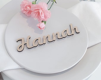 Wooden Wedding Place Name, Wooden Wedding Place Setting, Wedding Place Setting, Name Place Setting, Wedding Place Cards
