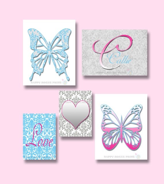 Butterfly nursery wall canvasbutterfly crib bedding and wall