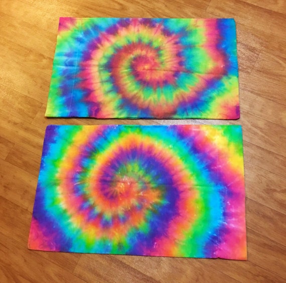 Items similar to Custom Tie Dye Pillow Case Tie Dye Pillowcase Set