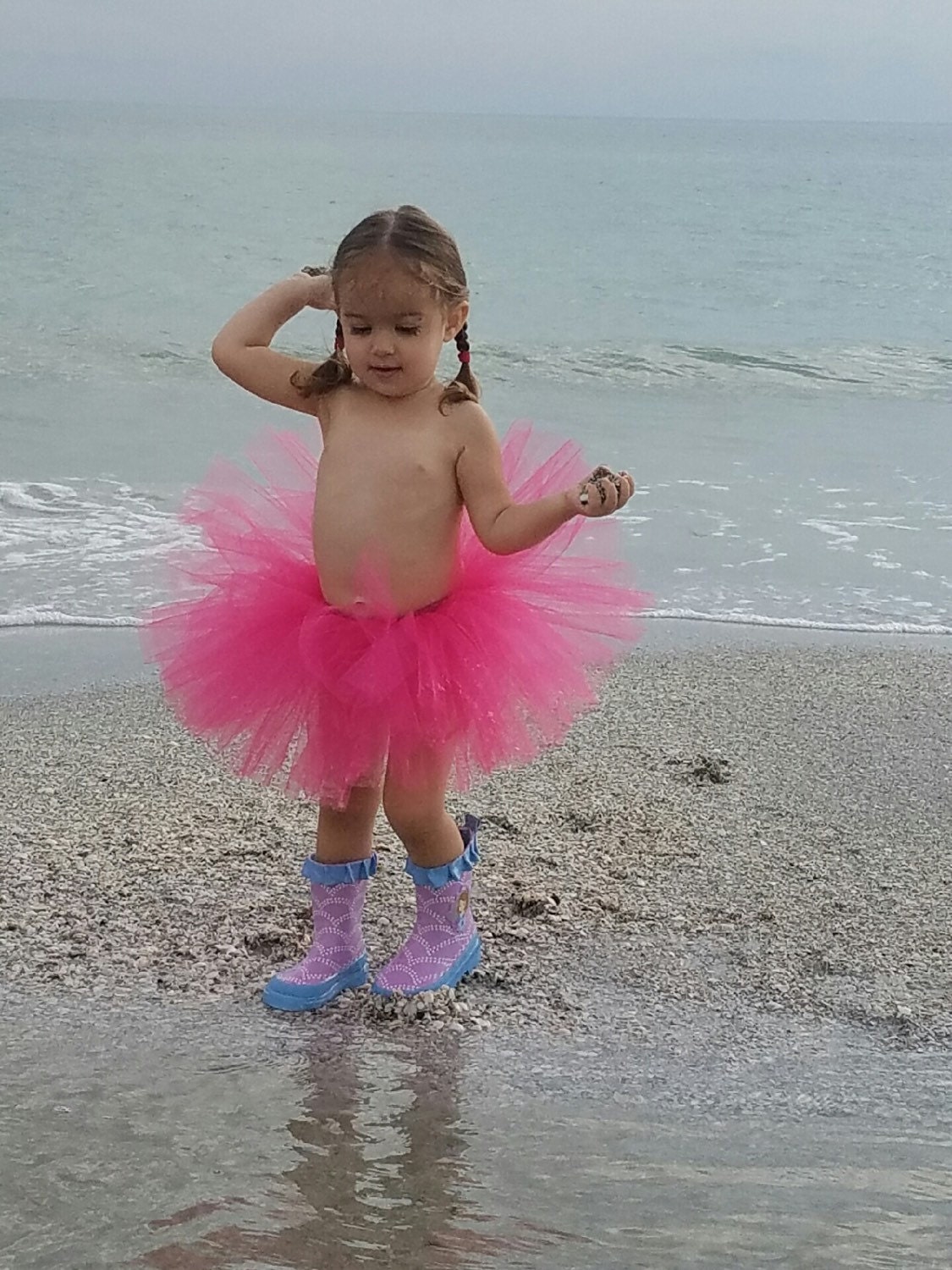 Pink tutu Toddler tutu Tutu skirt Pink tulle by DesignsbyReet