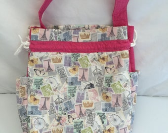 small pull string bag