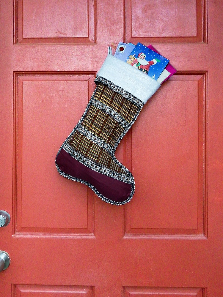 African Christmas Stocking Home for the Holidays