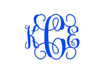 Vine Font Download and Cuttable Monogram Font PERSONAL Use, Interlocking Font, SVG, fancy font, silhouette, cricut, monogram font, monogram