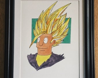 Bob's Burgers Art, Dragon Ball Z, Gohan, Fan Art, Prints