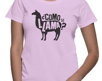 Como Se Llama Shirt Funny School Shirts Funny Spanish Shirt Llama T-Shirt Animal Shirt Dad Jokes Spanish Class Shirt Funny Graphic T-Shirt