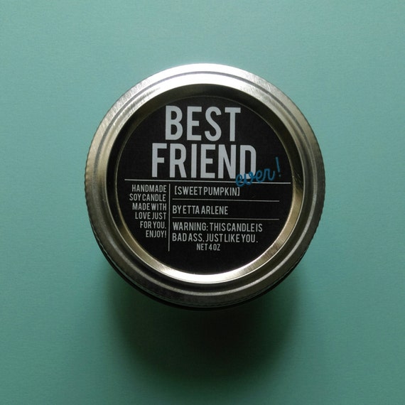 Best Friend Ever Candle Scented Soy Candle Gift for Bestie