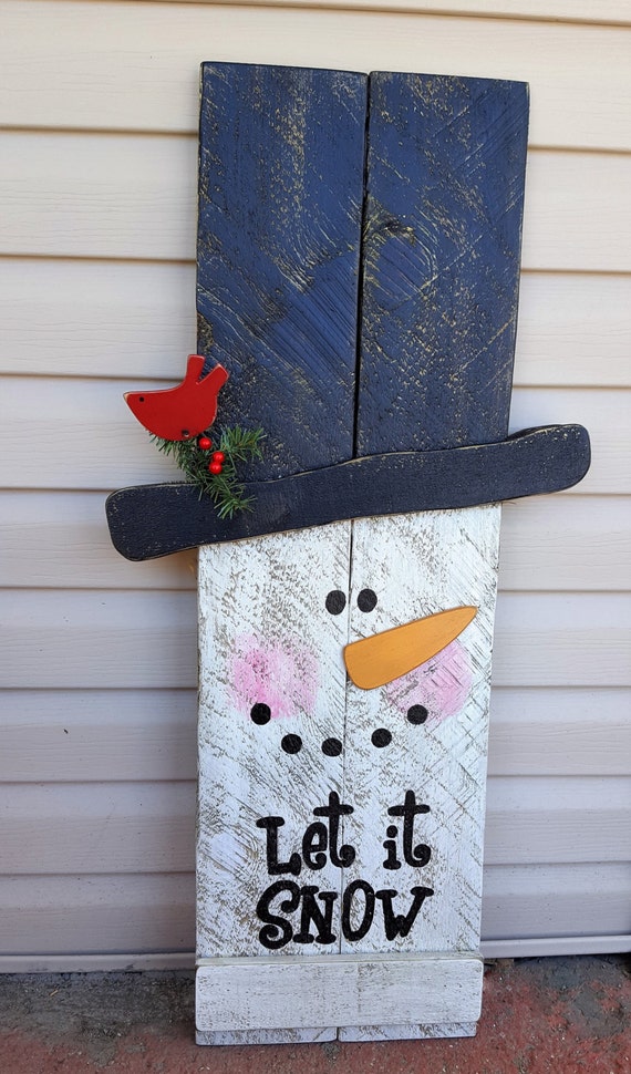 2-in-1 Reversible Snowman/Scarecrow Porch Sign